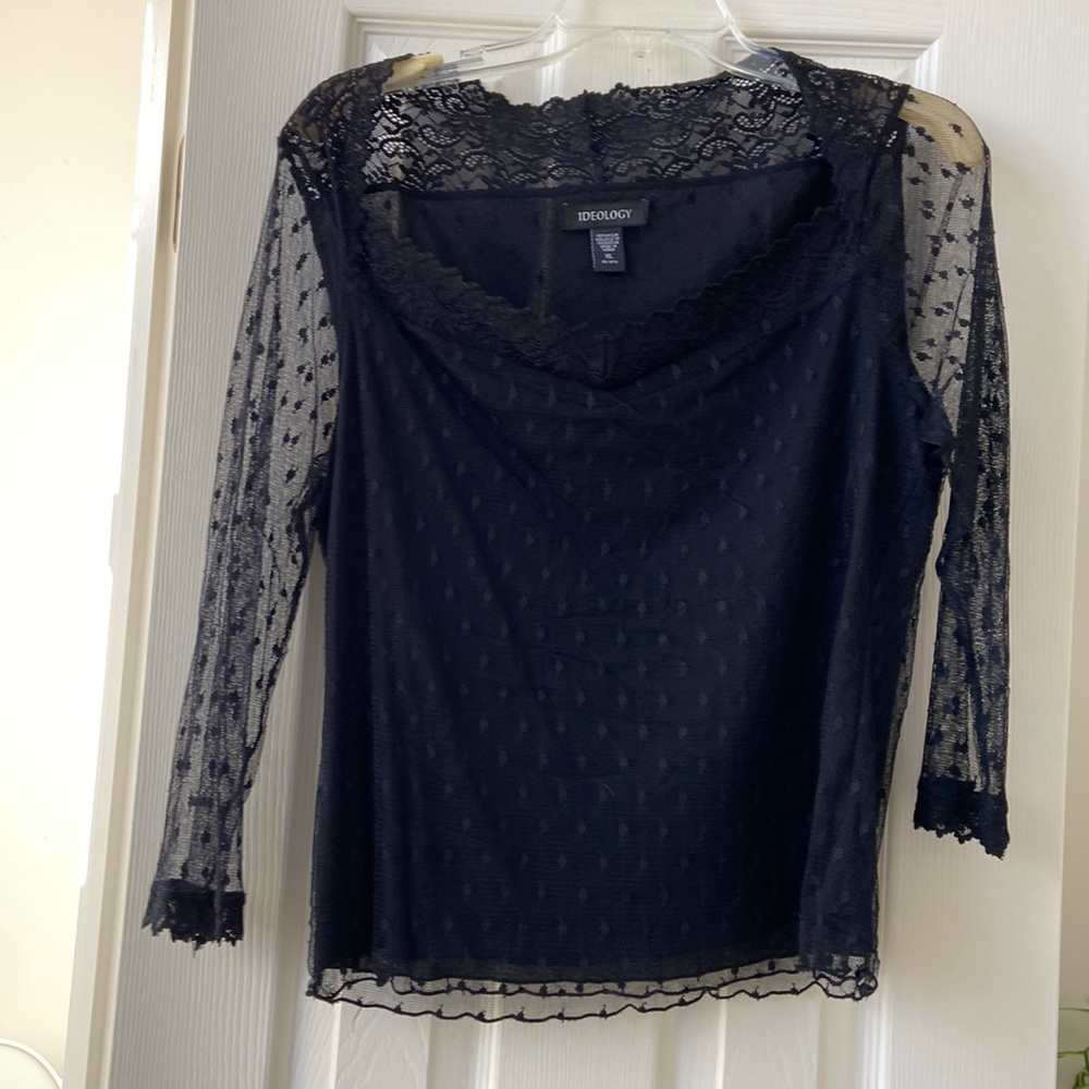 Black lace top